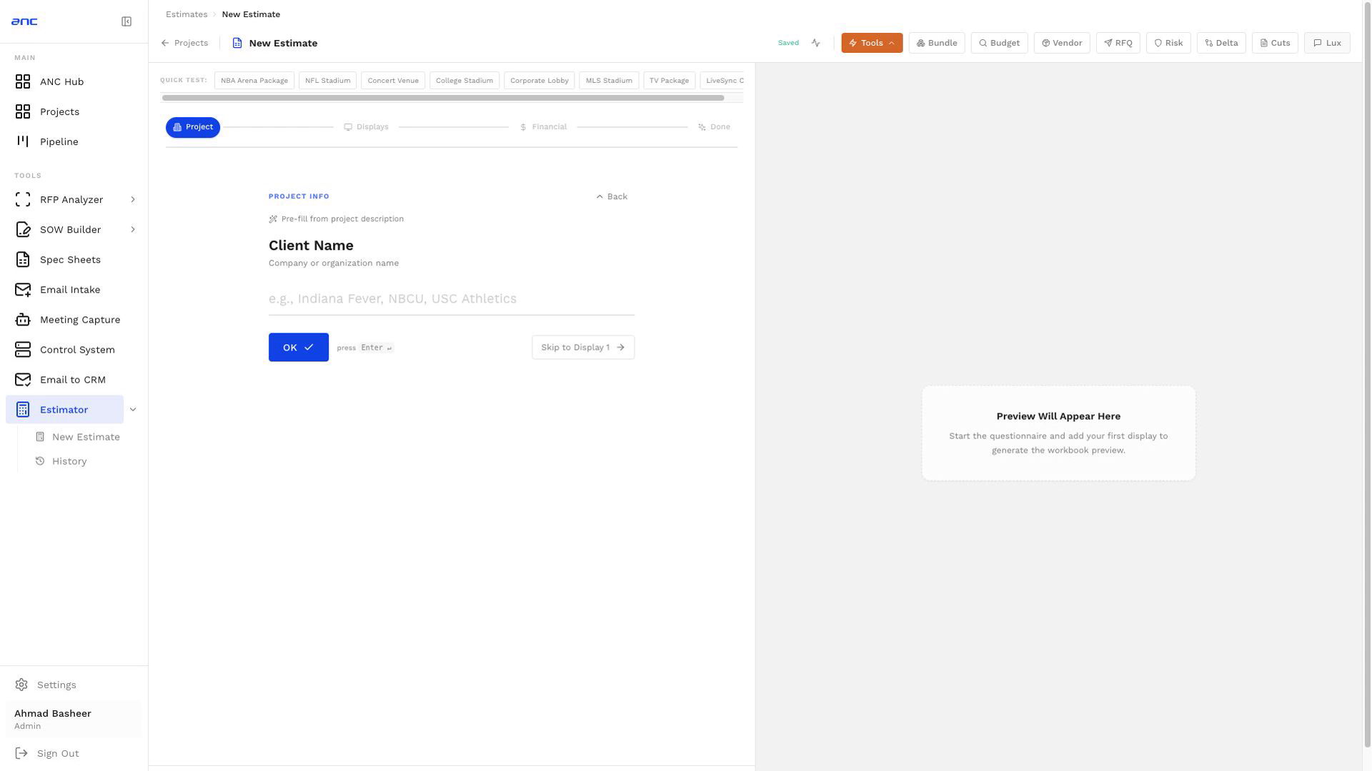 Estimator Studio Overview preview