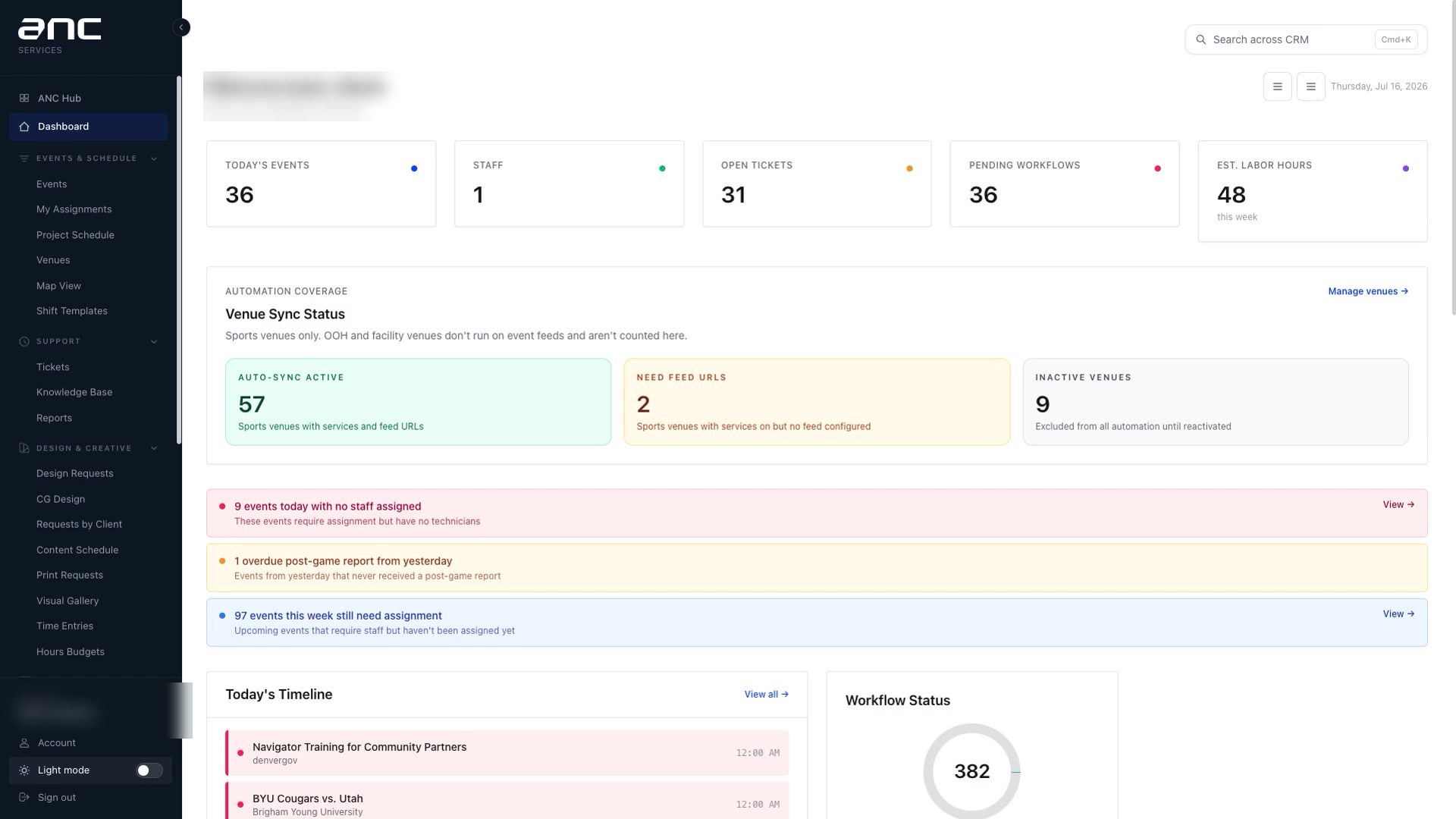 Services: Command Center — End to End preview
