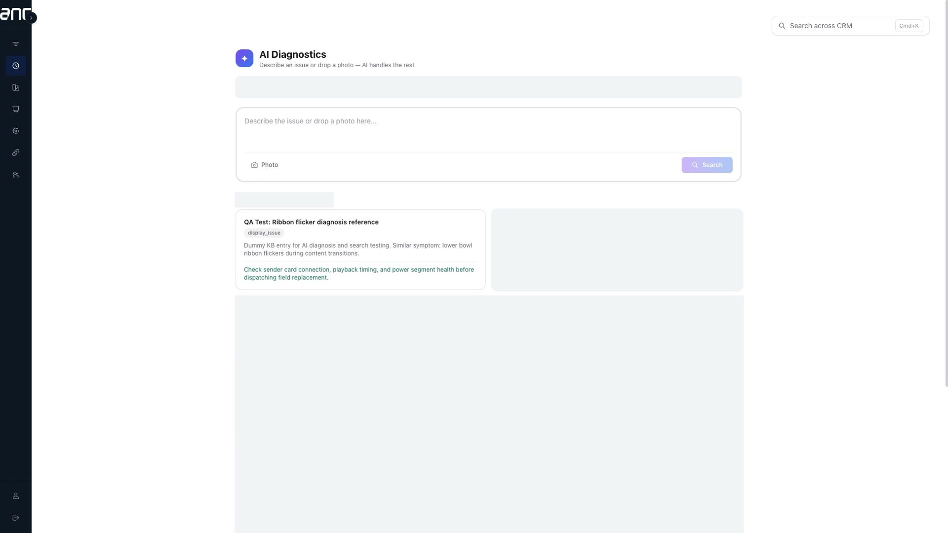 Services: Knowledge Base & AI Diagnostics — End to End preview